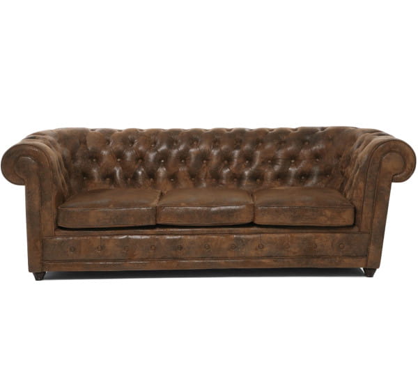 Sofa Oxford 3-Sitzer Vintage Eco