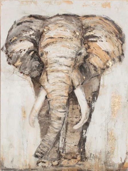 Wandbild Elefant 90x120