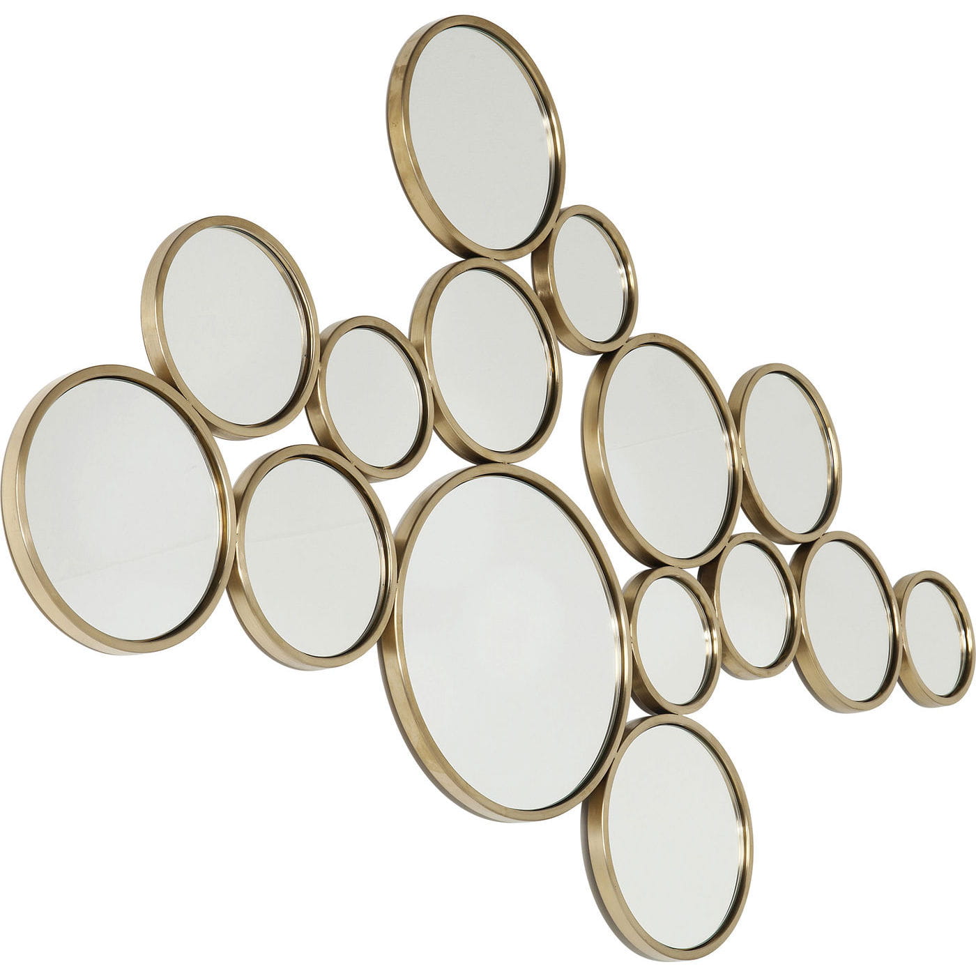 KARE Design Specchio Bubbles ottone 93x138cm, Specchi da parete, Specchi, Accessori per la casa