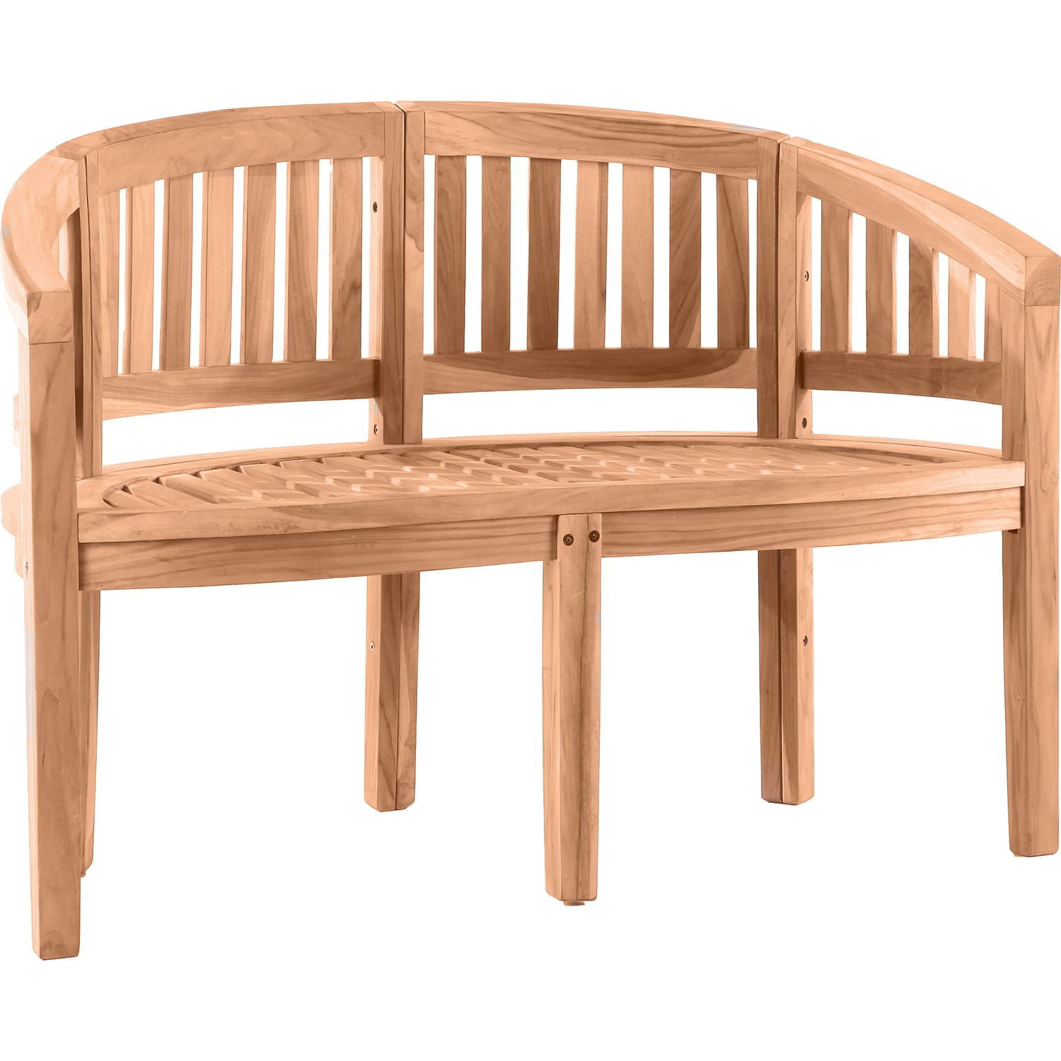 Gartenbank halbrund Teak 120 Gartenbänke Garten mutoni möbel