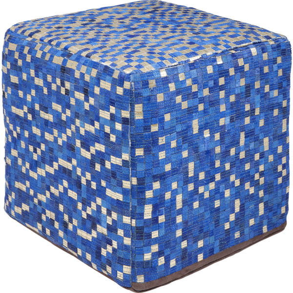 Sitzwürfel Pixel Blue 40x40cm