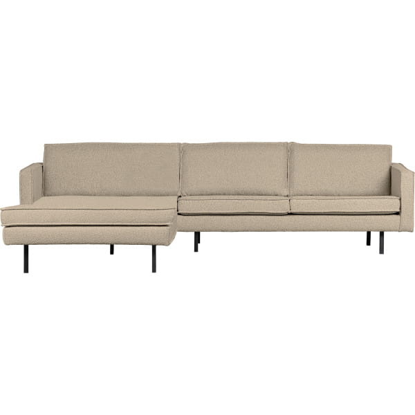 Ecksofa Rodeo Longchair lins Bouclé beige 300x155