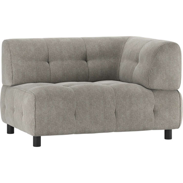 Sofa-Element Louis 1.5-Sitz Arm rechts Rippstoff sage