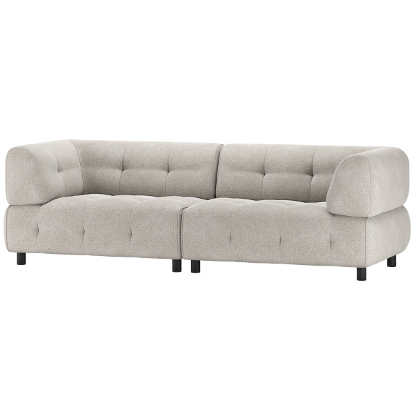 Sofa Louis 3-Sitzer Chenille powder 244