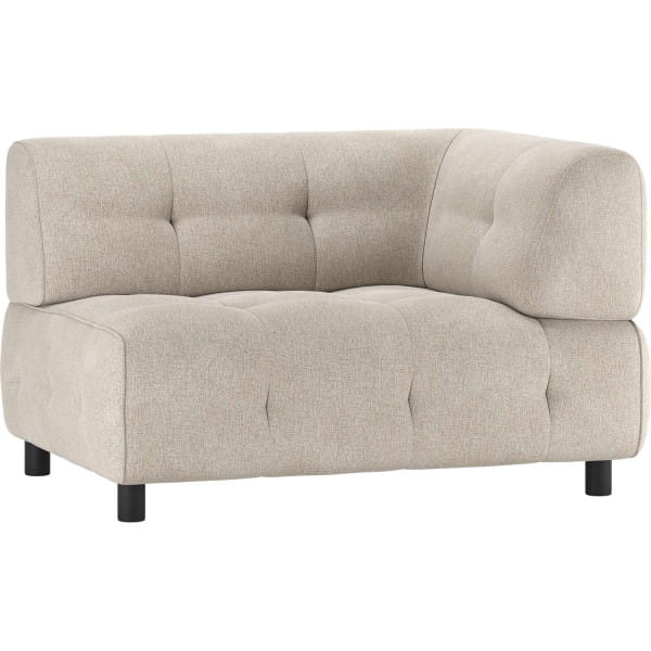 Sofa-Element Louis 1.5-Sitz Arm rechts Flachgewebe sage