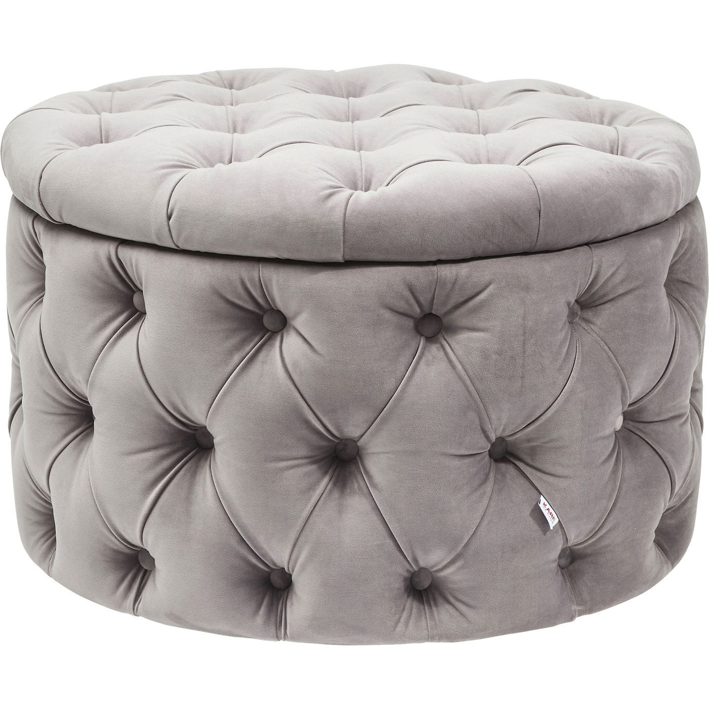 KARE Design Sedile Desire tondo grigio argento, Sgabelli da seduta, Sgabelli, Mobili