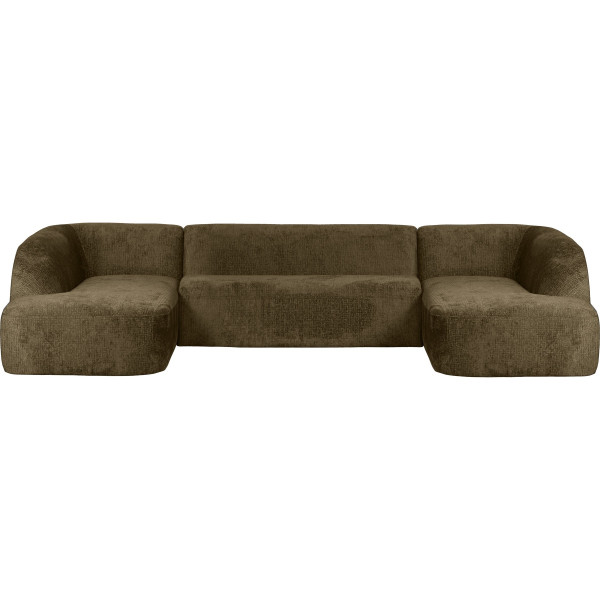 Sofa Sloping U-förmig Chenille Velvet bonsai 339x225