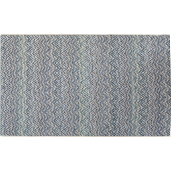 Outdoor Teppich Zigzag blau 230x330