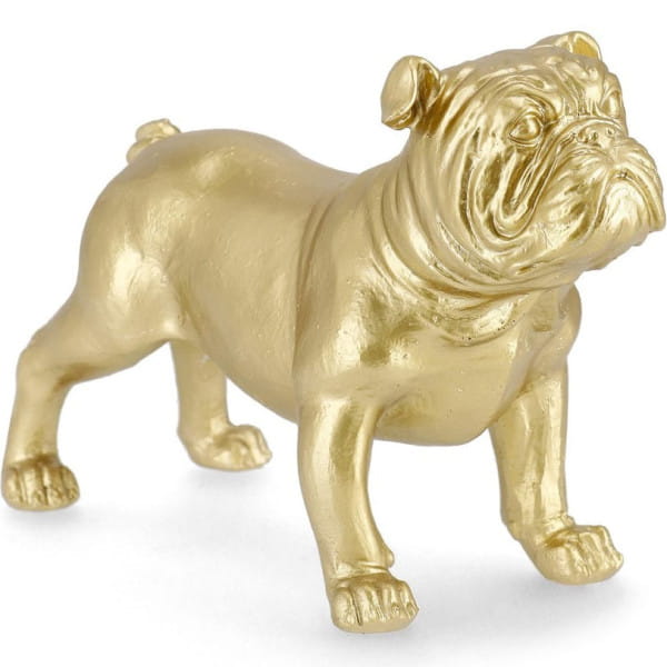 Deko Statue Olympus Bulldogge gold