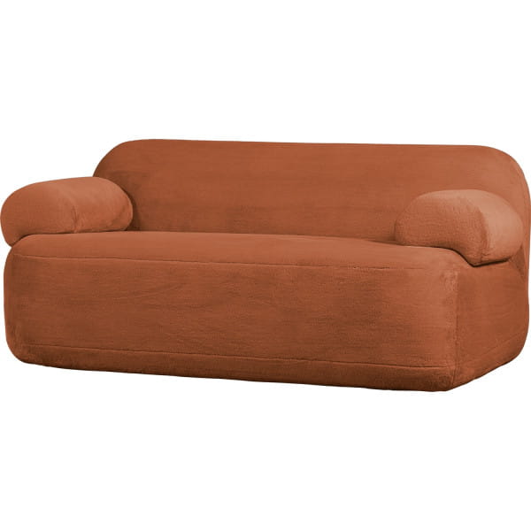 Sofa Jolie 2-Sitz Faux-Fur rost 183