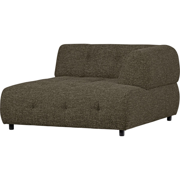 Chaiselongue Louis 1.5-Sitz Arm rechts Webstoff grob sage leaf 122x140