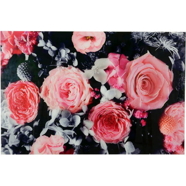 Gemälde Plexy Flowers 120x80