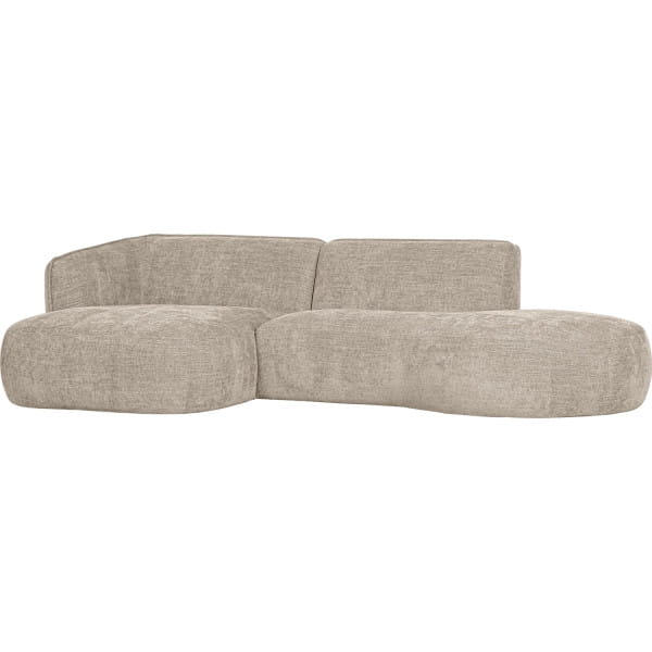 Ecksofa Polly links Webstoff sand 258x150