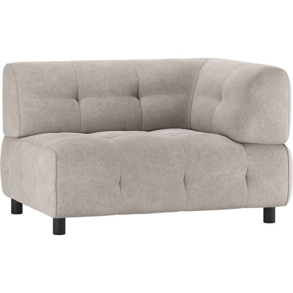 Sofa-Element Louis 1.5-Sitz Arm rechts Flachgewebe sage