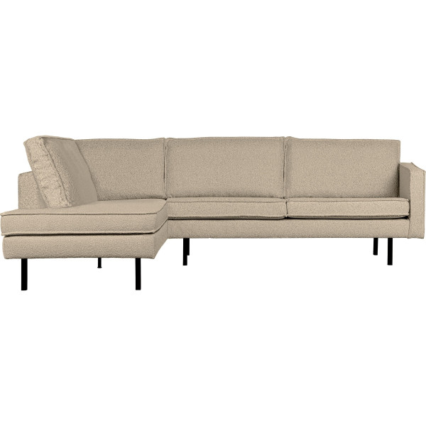 Ecksofa Rodeo links Bouclé beige 266x213