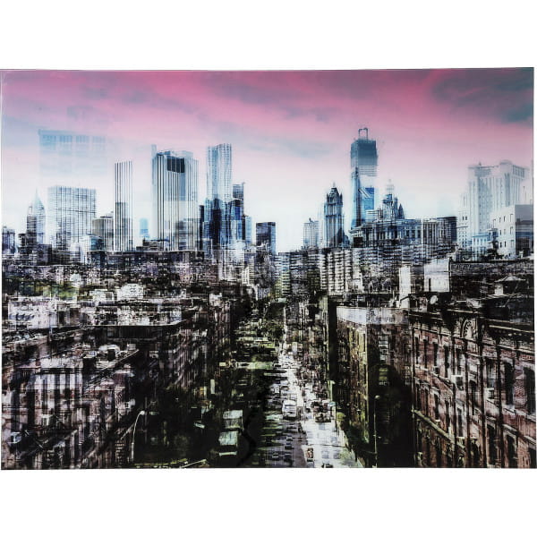 Bild Glas NY Skyline 120x160cm