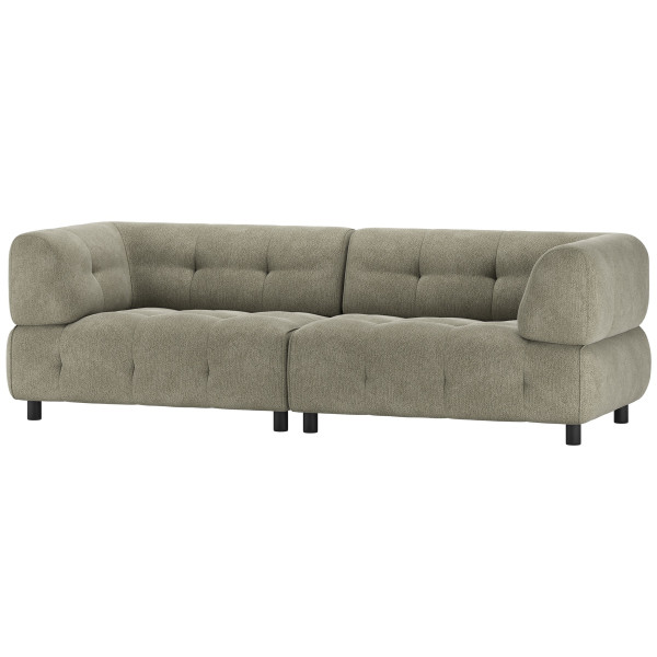 Sofa Louis 3-Sitzer Chenille leaf 244