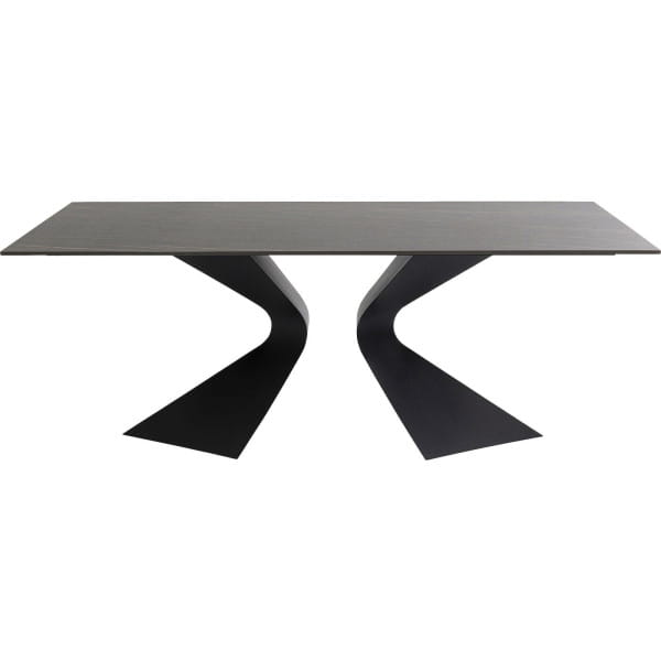 Tisch Gloria schwarz Keramik schwarz 200x100