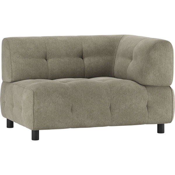 Sofa-Element Louis 1.5-Sitz Arm rechts Chenille leaf