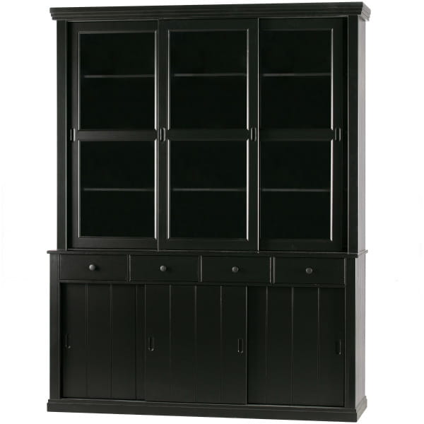 Buffetschrank Lagos Kiefer deep black 166x214