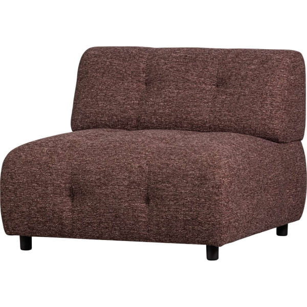 Sofa-Element Louis 1.5-Sitz Webstoff grob lila