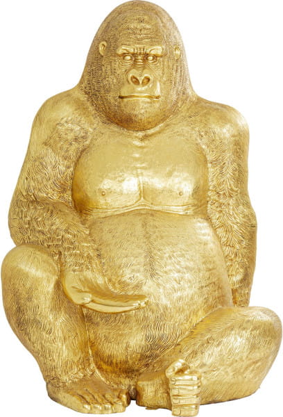 Deko Figur Gorilla gold XL 180cm