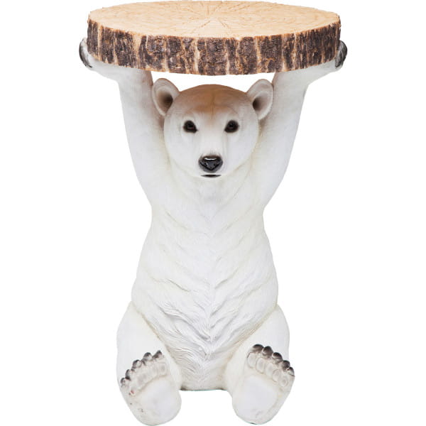 Beistelltisch Animal Polar Bear Ø37cm