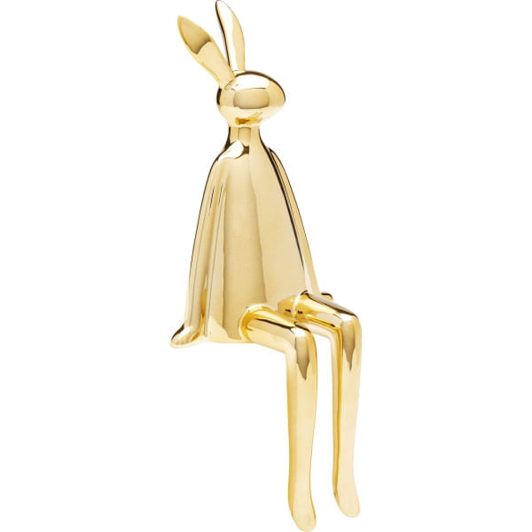 Deko Figur Sitting Rabbit Gold 35