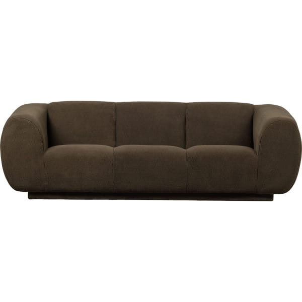 Sofa Woolly 3-Sitzer Schafsfell grün