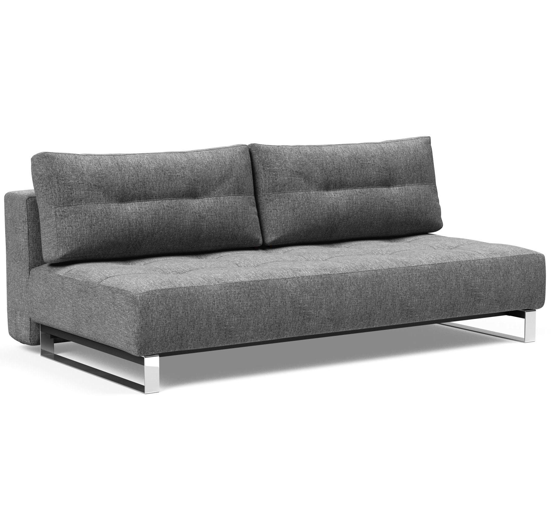 Divano letto design moderno in tessuto e materasso a molle Unfurl