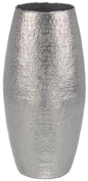 Fassförmige Vase Graceful Silber H39cm