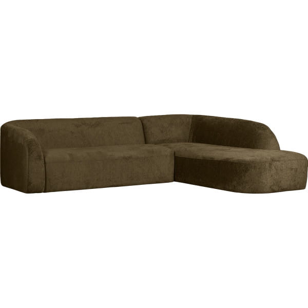 Ecksofa Sloping rechts Chenille Velvet bonsai 274x225