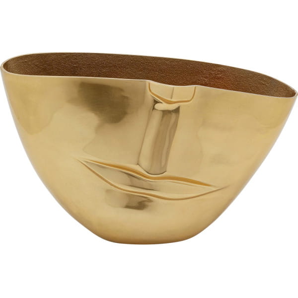 Vase Half Face gold 46