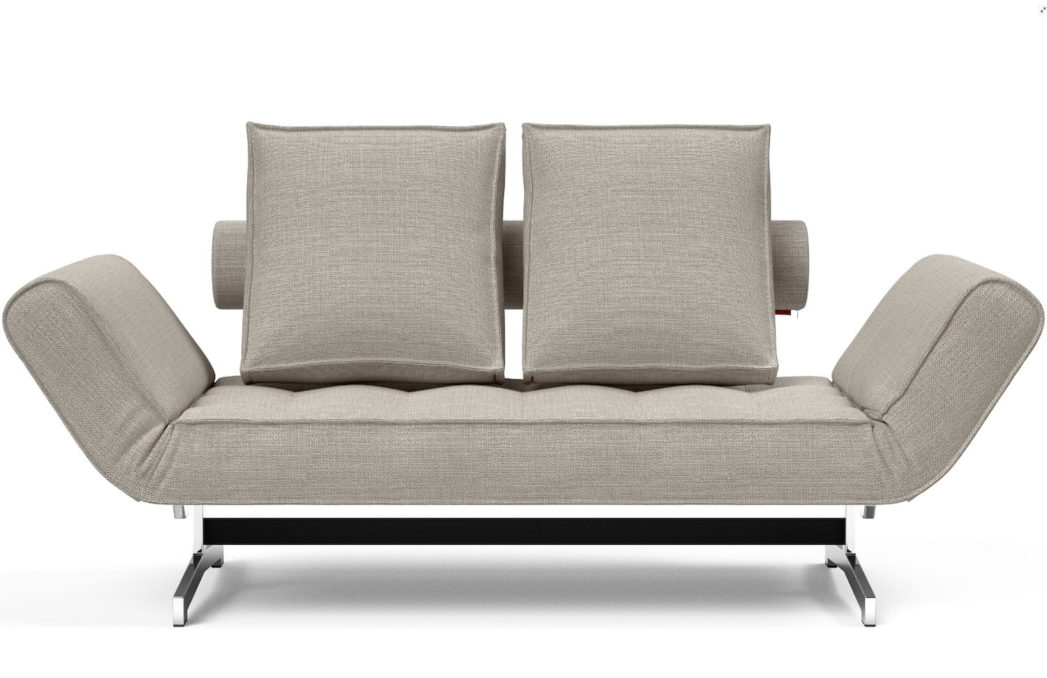 Innovation Daybed Ghia Chrome Kenya Gravel 579 Bettsofas Sofas