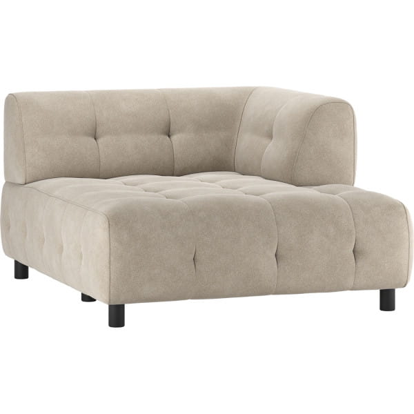 Chaiselongue Louis 1.5-Sitz Arm rechts Webstoff powder 122x140