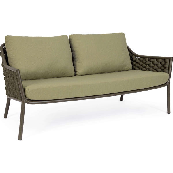 Gartensofa Everly 2-Sitzer olive