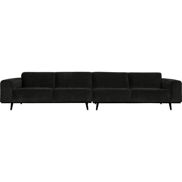 Sofa Statement XL 4-Sitzer Ribcord flach Graphite 372