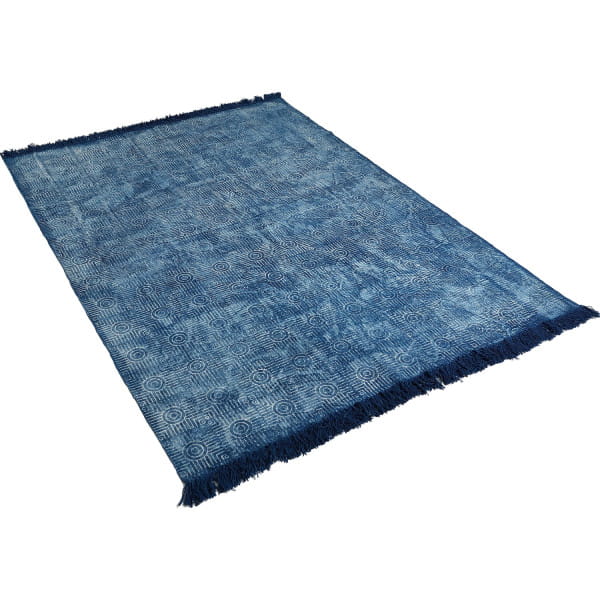 Teppich Baumwolle blau 130x160