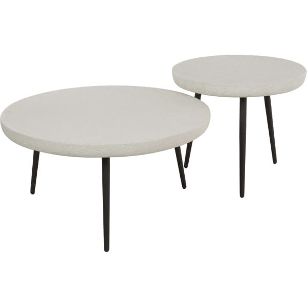 Couchtisch Stone Round (2er-Set)