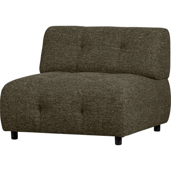 Sofa-Element Louis 1.5-Sitz Webstoff grob sage leaf