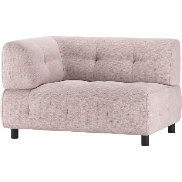Sofa-Element Louis 1.5-Sitz Arm links Chenille lila