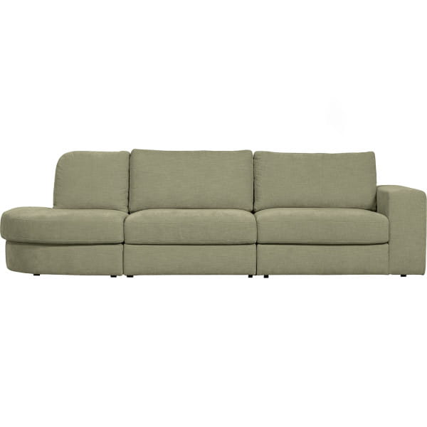 Sofa Family 2,5-Sitzer Rundung links grün 298x98
