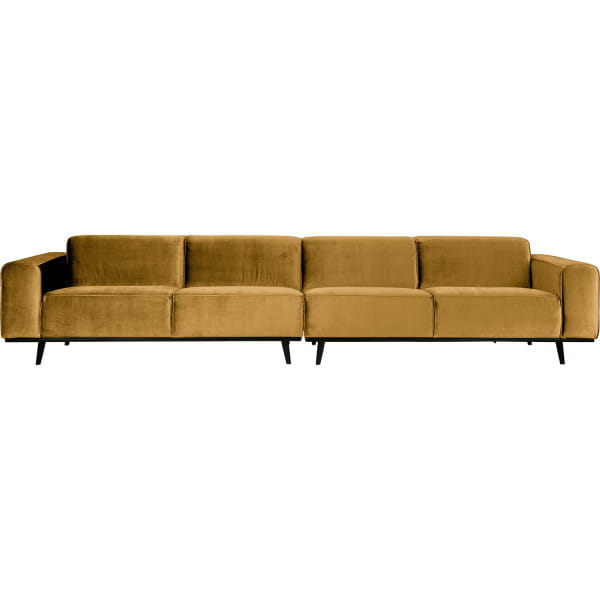 Sofa Statement XL 4-Sitzer Velvet Honiggelb 372