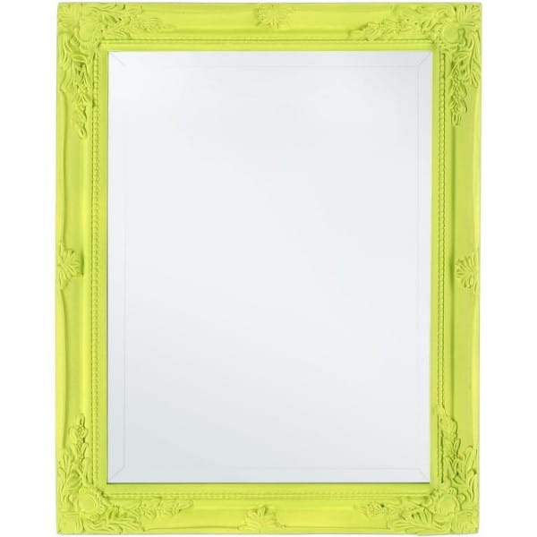 Spiegel Miro limonengrün 36x46