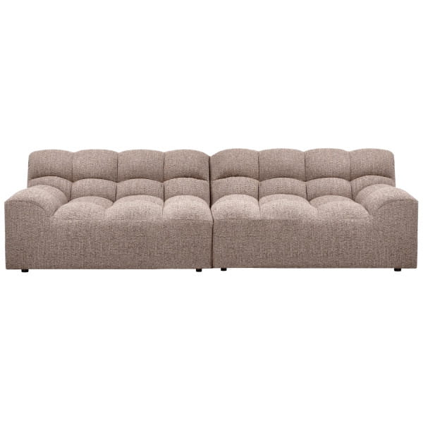 Sofa Allure 3-Sitzer Webstoff grob braun meliert 280