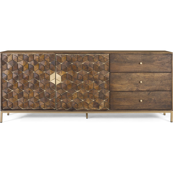 Sideboard Rado Mangoholz braun 190x77