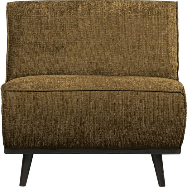 Sofa-Element Statement 1-Sitz Chenille Velvet brass