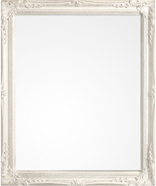 Spiegel Miro mit Rahmen weiss 36x46