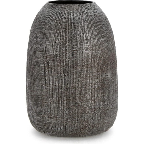 Vase Cyprus dunkelgrau 18x18x25