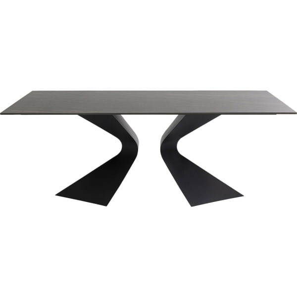 Tisch Gloria Outdoor Keramik schwarz 180x90
